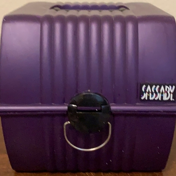 sassaby Accessories - ISO *FOUND* 😊 dark green or purple black Sassaby makeup case complete train